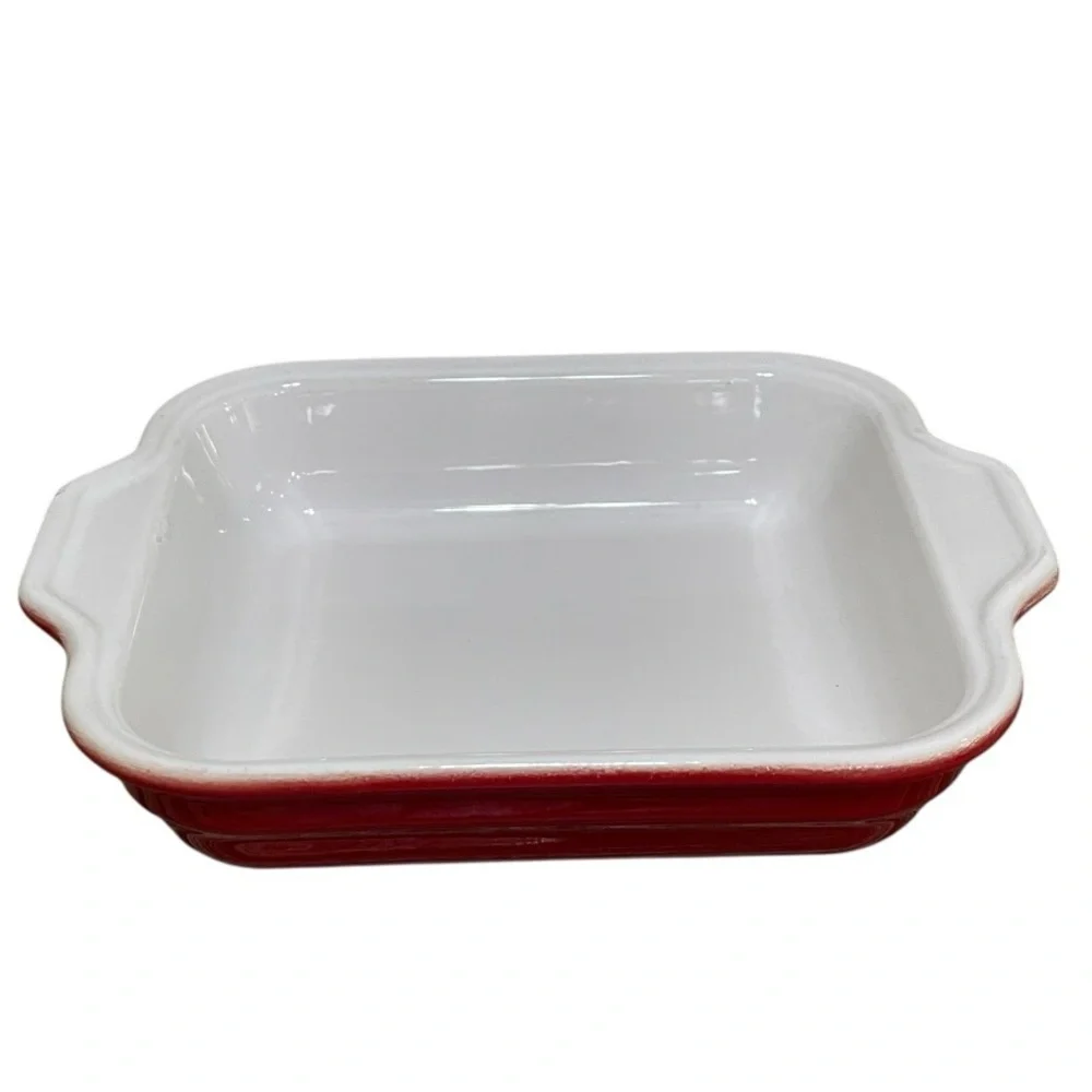 Emile Henry France Modern Classics Ceramic Rectangular Baking Dish Red 9.2